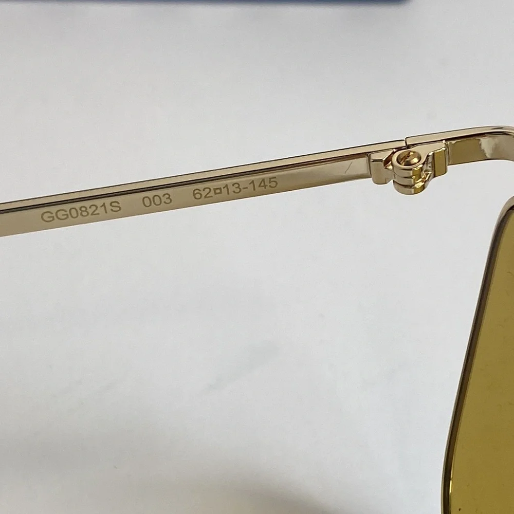 💯 - GUCCI New Authentic Oversized Sunglasses GG0821S-30009535003